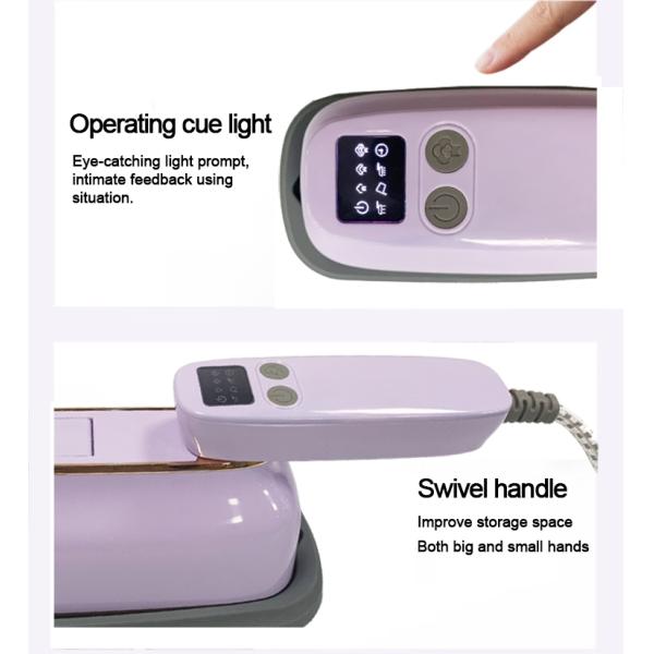 3 Levels Gears Mini Steamer Press for Clothes Rotatable Function Portable Electric Iron