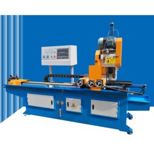 50mm Tube Straightening Cutting Machine 60m/Min Adjustable By Inverter