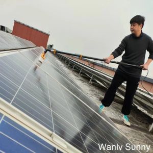 Physical Cleaning Solar Panel Brush with 55 Cm Flat Head and 10.0 M Telescopic