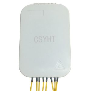 Quality 8 Core IP44 FTTH Fiber Optic Terminal Box SC Adapter Wall Mounted for sale
