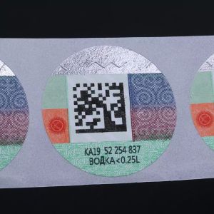 Customed Watermark Anti Counterfeit Security Paper Adhesive Tax Stamp Label