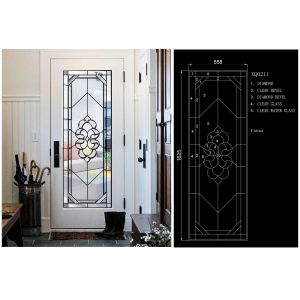 Clear / Bronze Exquisitely Custom Beveled Glass Panels Stunningly Flat Round