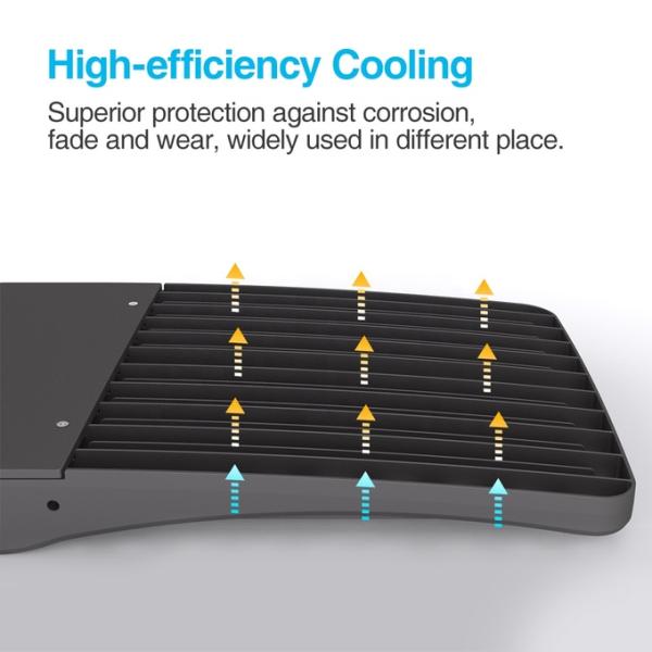 Time Control Outdoor LED Street Lights 300W Big Power Die casting Aluminium Shell