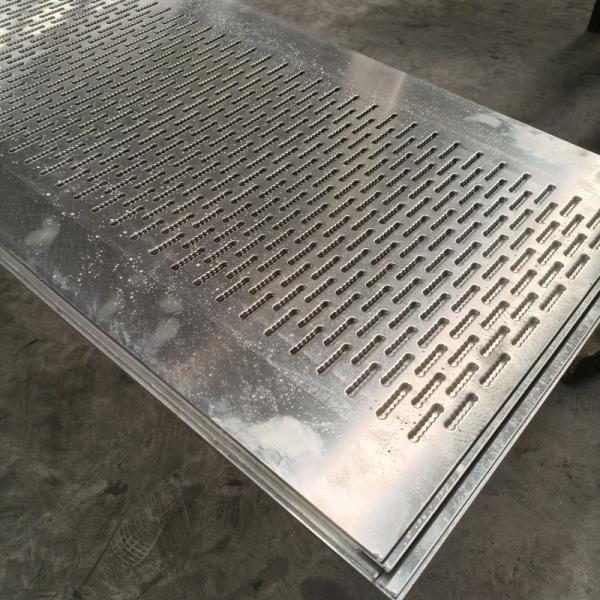 Buy Hexagonal Pattern Perforated Metal Plate With Rectangular Shape And Oblong Hole at wholesale prices
