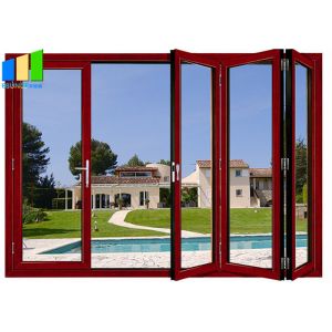 Exterior Bifold Style Balcony Sliding Folding Glass Partition Doors