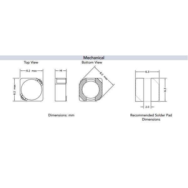 6x6 Shielded Drum Core Inductor 3.3uH To 100uH HDS5D18-3R3NTR / HDS5D18-470NTR