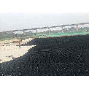 Stabilize Embankments Welding Height 100mm Geocell Ground Grid