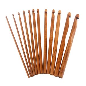Hand Woven Gifts Bamboo Circular Knitting Needles Carbonized Bamboo Crochet