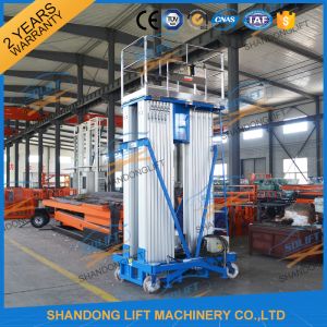 Aluminium Vertical Mast Elevator Aerial Maintenance Mast Lift