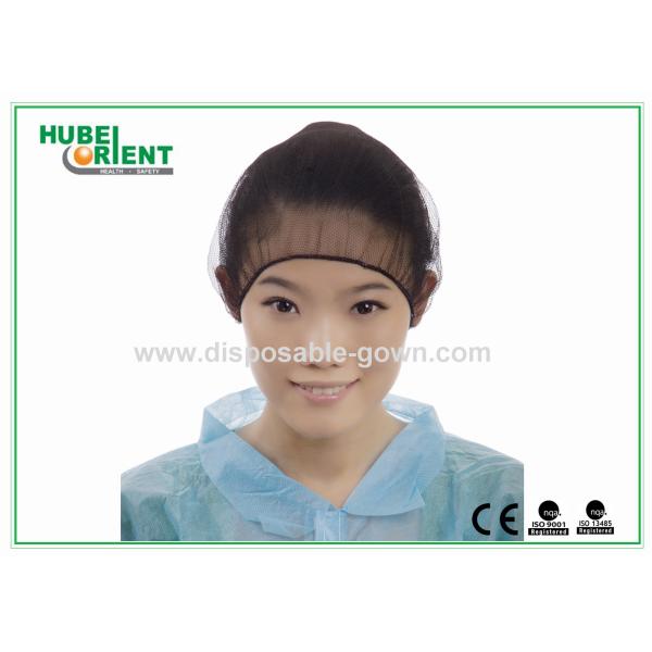 Buy Black Nylon Hairnet Disposable Head Cap Comfortable Breathable Snood at wholesale prices