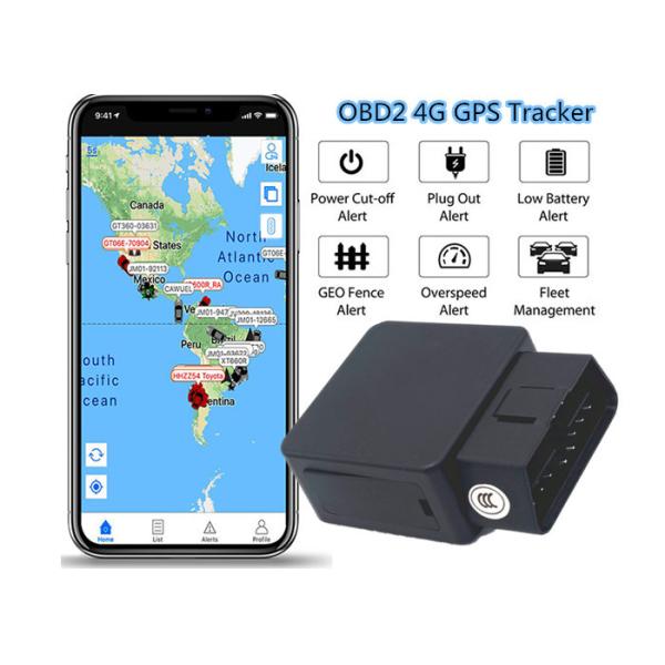 Buy MTK 4G OBD2 GPS Tracker Rechargeable LBS Shedding Alarm at wholesale prices