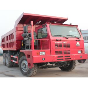 70 Mining Tipper Dump Truck , Euro 2 SINOTRUK HOWO 6x4 Dump Truck