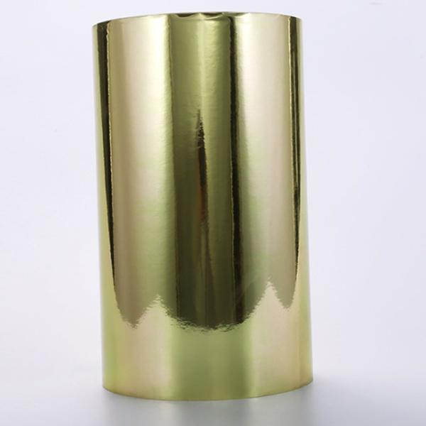 Buy Matte Gold 1080mm BOPP film Industrial Adhesive Labels at wholesale prices
