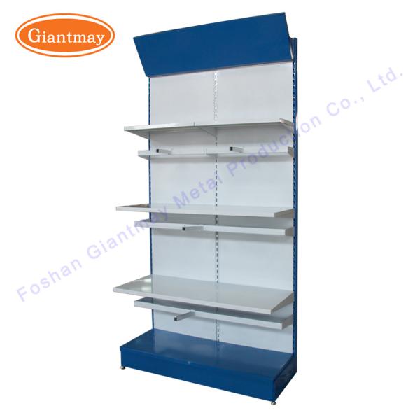 Metal Supermarket Rack 3 Tiers Retail Shop Stand Easy Assembly