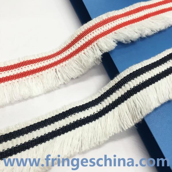Handmade chainette custom polyester chain tassels fringes brush for curtain decoration