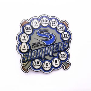 Fashion State Trading Pins Dye Black Metal Iron Soft Enamel Epoxy Lapel Pin