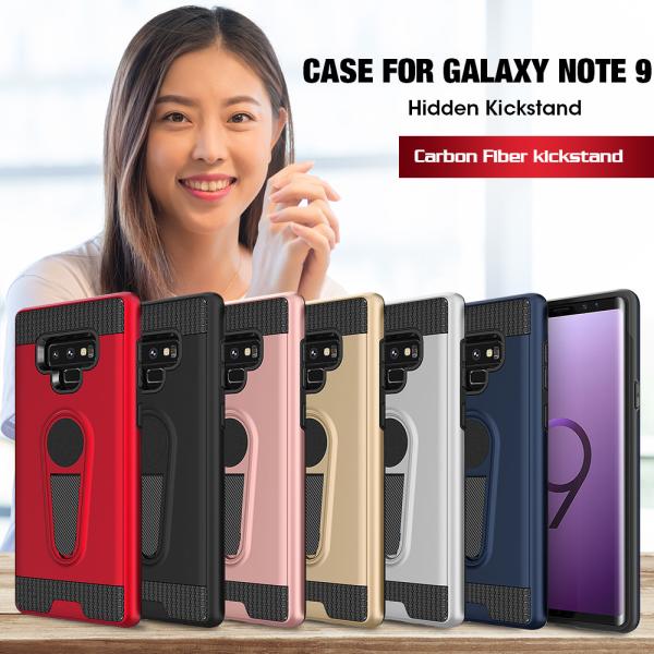 Multi Fuction Carbon Fiber Smartphone Protective Case With Braket / Samsung Mobile Phone Covers