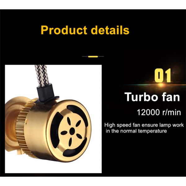 White Gold Color 12V 10000LM H4 H7 H1 H8 H9 H11 Led Car Headlight 3000K 6000K Dual Color Led Headlamp Auto Bulbs