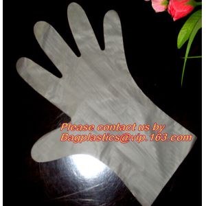 Wholesale gloves transparent plastic glove disposable clear pe medical glove