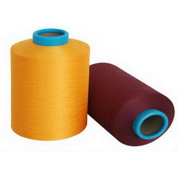 Dyed Color Polyester DTY Yarn , Low Elastic Polyester Texturised Yarn 150D / 48F