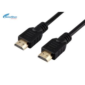Black High Speed HDMI Cable , PVC Jacket 20m 1080p 2160p 4k HDMI 2.0 Cable