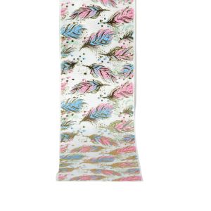 Heart Personalised Printed Ribbon 100% Polyester Material Heat Transfer Craft