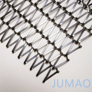 Chrome Finished Decorative Wire Grille Steel Mesh Fabric