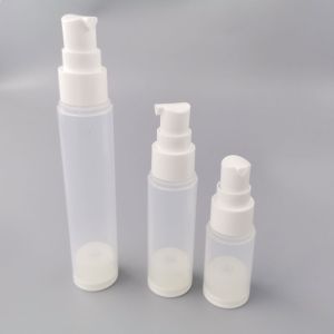 Quality Lotion Pump Pressure 15ml Airless Dispenser Bottles Empty Screen Printing for sale