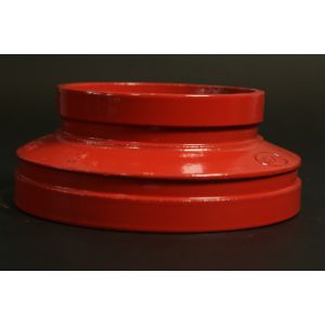 XGQT07-159x114-2.5 Flanged Concentric Reducer Ductile Iron Grooved