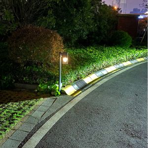 E27 Vintage Bulb Outdoor Solar Post Lights 100LM Replaceable Waterproof