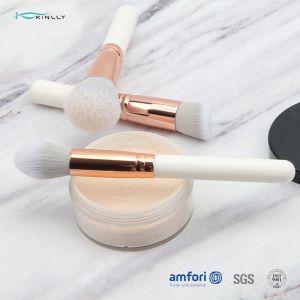 Soft 3pcs Aluminium Ferrule White Makeup Brush Set