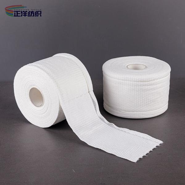 Buy Spunlace Disposable Microfiber Cloths Nonwoven 80GSM Disposable Face Cleaning Towel at wholesale prices
