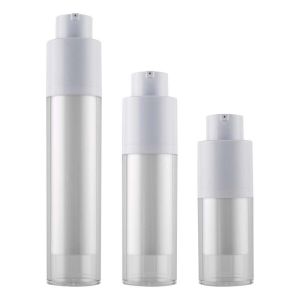 Plastic Empty Airless Pump Bottles 30ml Cylindrical Configuration
