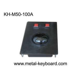 Metal Panel Mount Industrial Pointing Device Trackball Mouse Medical / Marine