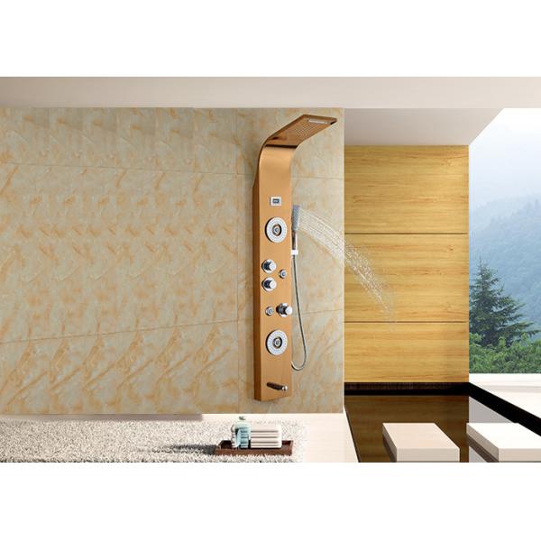 Buy Multifunctional Rainfall Thermostatic Shower Panel ROVATE Wall Mounted at wholesale prices