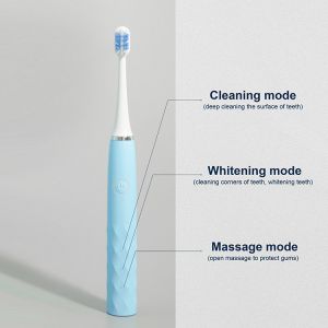 ISO Powerful Ultrasonic Automatic Oral Care Toothbrushes Deep Cleaning