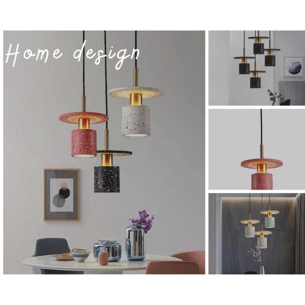 Decoration Led Kitchen Cement Hanging Lamp E27 Restaurant Concrete Resin Pendant Lamp Fixture
