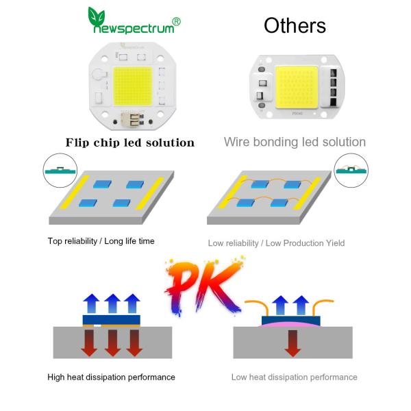 Solderless Chip On Board Led COB 50W 220V For Floodlight Downlight
