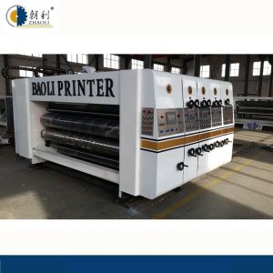 Carton Box Print Slot Die Cut Machine Flexo Printer Slotter With Stacker