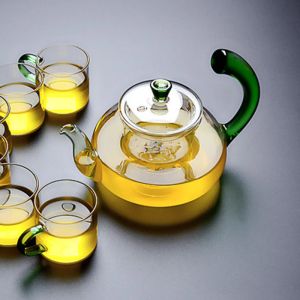 600ml Fire Burning Heat Resistant Borosilicate Glass Teapot