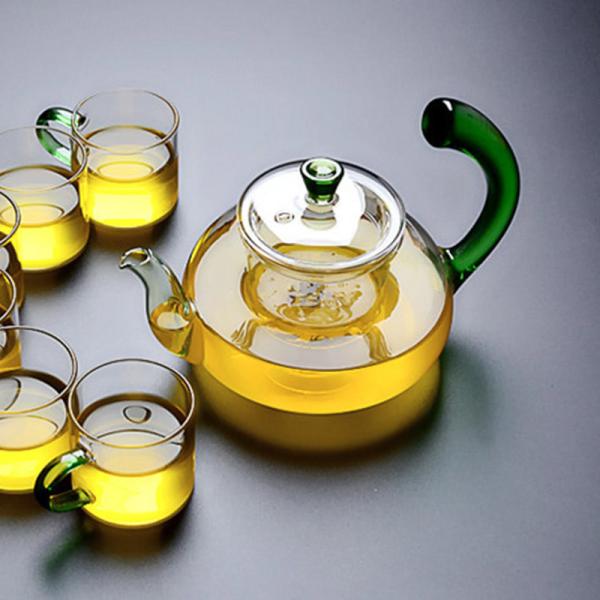 600ml Fire Burning Heat Resistant Borosilicate Glass Teapot