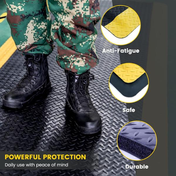 Custom ESD Anti-Fatigue Floor Mat PVC EVA Foam Conductive Rubber