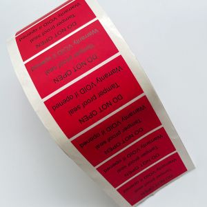 Self Adhesive Anti Counterfeit Sticker Glossy Lamination