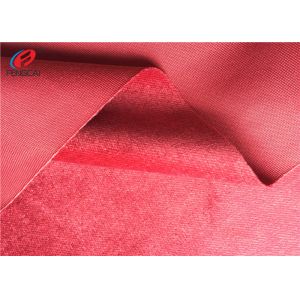 Tricot Knitting Polyester Sofa Velvet Upholstery Fabric , Fleece Home Textile