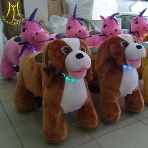 Hansel amusement park games plush animales mountables electric toy rides