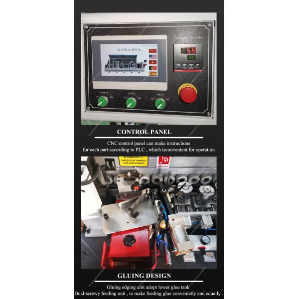 PME265 Linear Edge Banding Machine Multifunctional Easy Operation and 45 Degree Angle