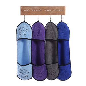 Dogs 16''X40'' Quick Dry Microfiber Bath Towels