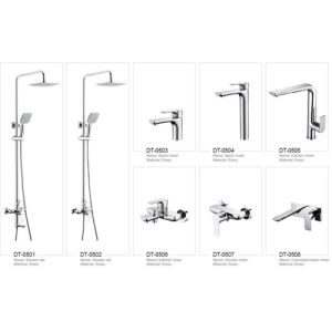 Modern Pretty Bathroom Accessories Deck Mounted Brass Bathroom Faucets