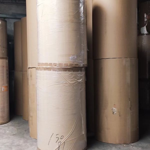 Wrapping Triangular Round Hole Perforated Kraft Paper 68gsm Uncoated