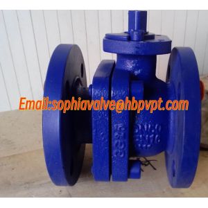 DIN3357 DN40 PN16 GG25 cast iron flanged ball valve